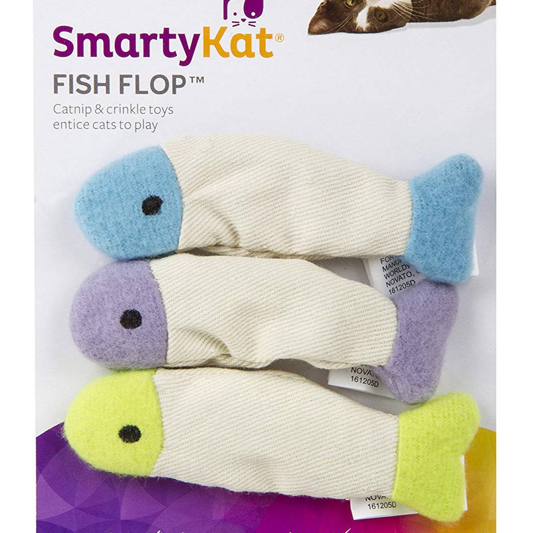 Smarty Kat Fish Flip catnip toys