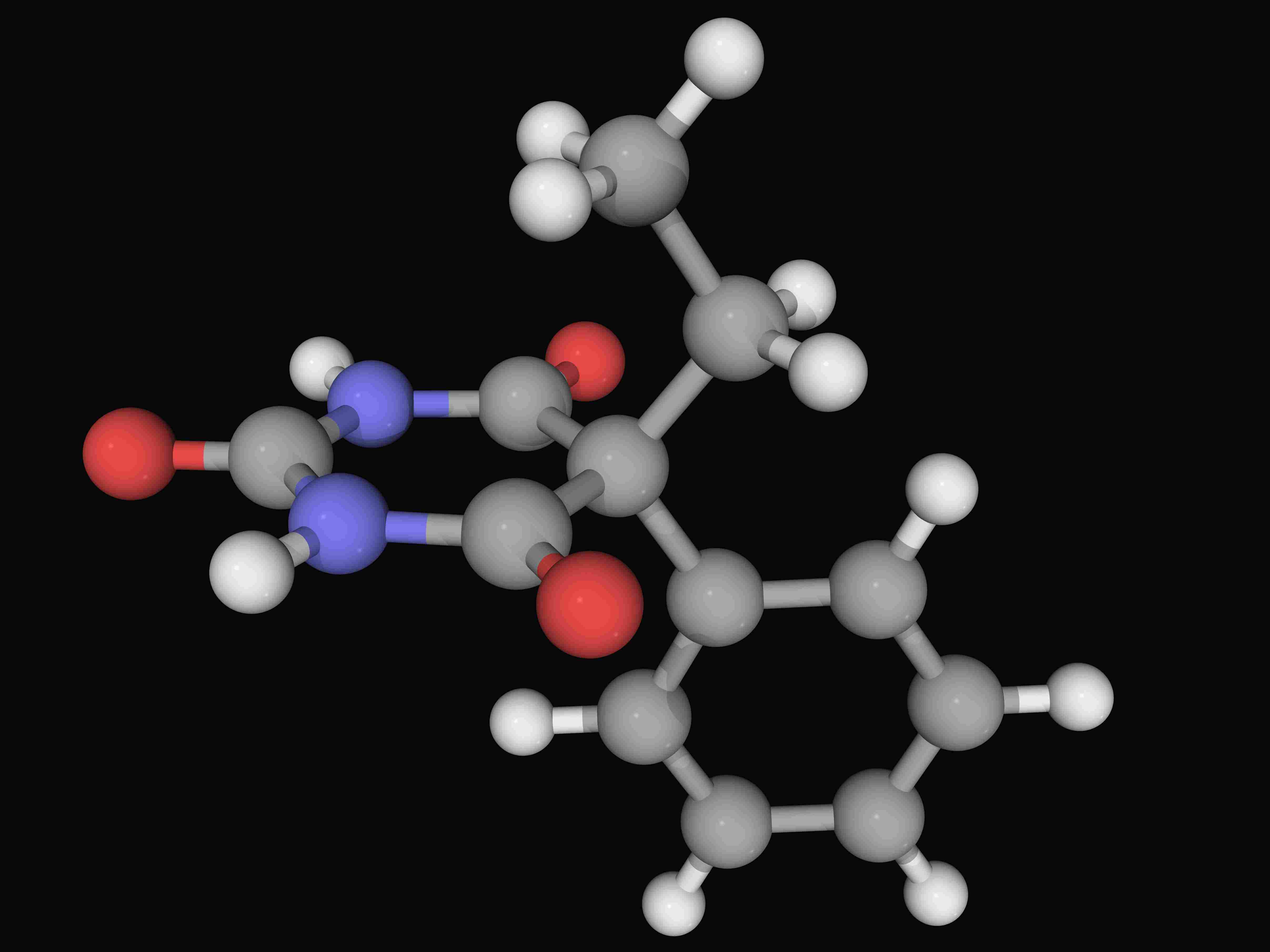 Phenobarbital drug molecule