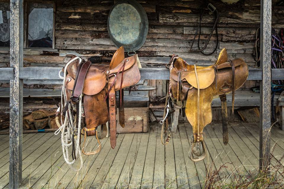 Hand made leather western saddles